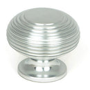 From The Anvil - Beehive Cabinet Knob 40mm - Satin Chrome - 46662 - Choice Handles