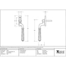 From The Anvil - Hinton Espag - RH - Polished Brass - 46701 - Choice Handles