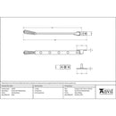 From The Anvil - 10" Hinton Stay - Polished Brass - 46704 - Choice Handles