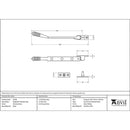 From The Anvil - 8" Reeded Stay - Polished Brass - 46706 - Choice Handles