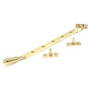 From The Anvil - 12" Reeded Stay - Polished Brass - 46708 - Choice Handles