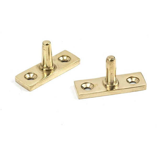 From The Anvil - 12" Avon Stay - Polished Brass - 46714 - Choice Handles