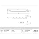 From The Anvil - 10" Newbury Stay - Polished Brass - 46716 - Choice Handles