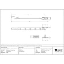 From The Anvil - 12" Newbury Stay - Polished Brass - 46717 - Choice Handles