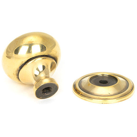 From The Anvil - Mushroom Cabinet Knob 32mm - Aged Brass - 46723 - Choice Handles