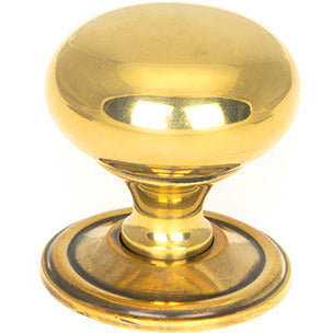 From The Anvil - Mushroom Cabinet Knob 38mm - Aged Brass - 46724 - Choice Handles