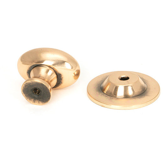 From The Anvil - Oval Cabinet Knob 33mm - Polished Bronze - 46727 - Choice Handles