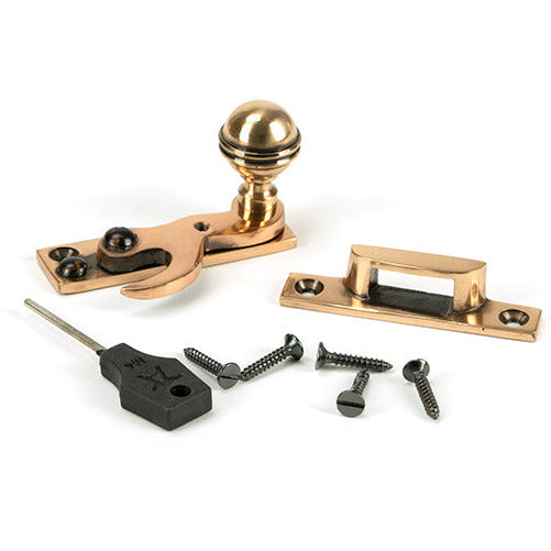 From The Anvil - Prestbury Sash Hook Fastener - Polished Bronze - 46729 - Choice Handles