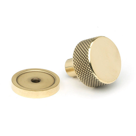 From The Anvil - Brompton Cabinet Knob - 25mm (Plain) - Aged Brass - 46814 - Choice Handles