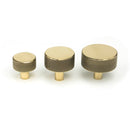 From The Anvil - Brompton Cabinet Knob - 25mm (No rose) - Aged Brass - 46815 - Choice Handles
