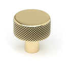 From The Anvil - Brompton Cabinet Knob - 25mm (No rose) - Aged Brass - 46815 - Choice Handles