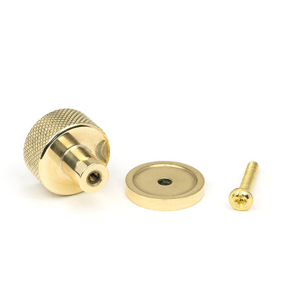 From The Anvil - Brompton Cabinet Knob - 25mm (Plain) - Polished Brass - 46816 - Choice Handles