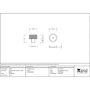 From The Anvil - Brompton Cabinet Knob - 25mm (Plain) - Aged Bronze - 46826 - Choice Handles