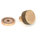From The Anvil - Brompton Cabinet Knob - 25mm (Plain) - Polished Bronze - 46830 - Choice Handles