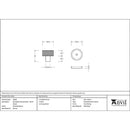 From The Anvil - Brompton Cabinet Knob - 25mm (Plain) - Polished Bronze - 46830 - Choice Handles