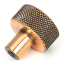 From The Anvil - Brompton Cabinet Knob - 25mm (No rose) - Polished Bronze - 46831 - Choice Handles