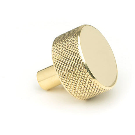 From The Anvil - Brompton Cabinet Knob - 32mm (No rose) - Polished Brass - 46832 - Choice Handles
