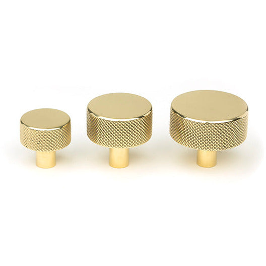 From The Anvil - Brompton Cabinet Knob - 32mm (No rose) - Polished Brass - 46832 - Choice Handles