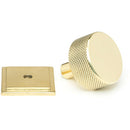 From The Anvil - Brompton Cabinet Knob - 32mm (Square) - Polished Brass - 46836 - Choice Handles