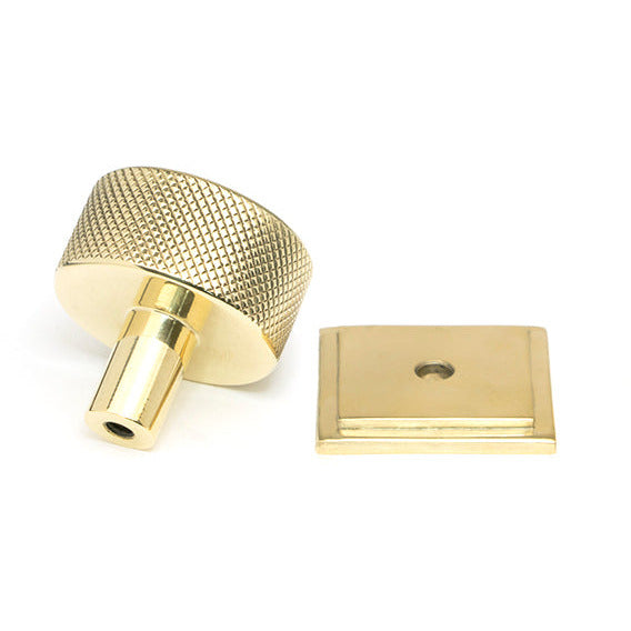 From The Anvil - Brompton Cabinet Knob - 32mm (Square) - Polished Brass - 46836 - Choice Handles