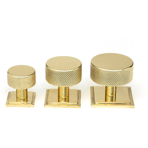 From The Anvil - Brompton Cabinet Knob - 32mm (Square) - Polished Brass - 46836 - Choice Handles