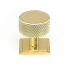 From The Anvil - Brompton Cabinet Knob - 32mm (Square) - Polished Brass - 46836 - Choice Handles
