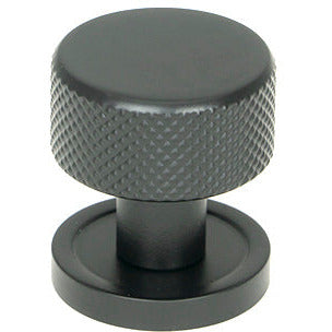 From The Anvil - Brompton Cabinet Knob - 25mm (Plain) - Matt Black - 46838 - Choice Handles
