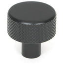 From The Anvil - Brompton Cabinet Knob - 25mm (No rose) - Matt Black - 46839 - Choice Handles