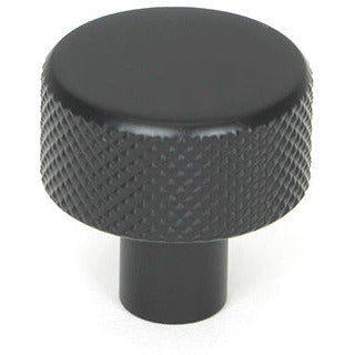 From The Anvil - Brompton Cabinet Knob - 25mm (No rose) - Matt Black - 46839 - Choice Handles