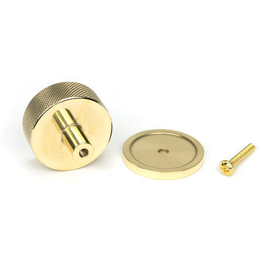 From The Anvil - Brompton Cabinet Knob - 38mm (Plain) - Polished Brass - 46840 - Choice Handles