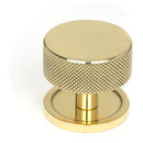 From The Anvil - Brompton Cabinet Knob - 38mm (Plain) - Polished Brass - 46840 - Choice Handles