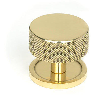 From The Anvil - Brompton Cabinet Knob - 38mm (Plain) - Polished Brass - 46840 - Choice Handles