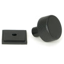 From The Anvil - Brompton Cabinet Knob - 25mm (Square) - Matt Black - 46841 - Choice Handles