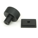 From The Anvil - Brompton Cabinet Knob - 25mm (Square) - Matt Black - 46841 - Choice Handles