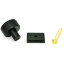 From The Anvil - Brompton Cabinet Knob - 25mm (Square) - Matt Black - 46841 - Choice Handles