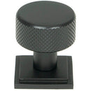 From The Anvil - Brompton Cabinet Knob - 25mm (Square) - Matt Black - 46841 - Choice Handles