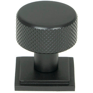 From The Anvil - Brompton Cabinet Knob - 25mm (Square) - Matt Black - 46841 - Choice Handles