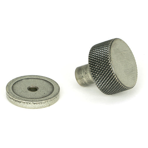 From The Anvil - Brompton Cabinet Knob - 25mm (Plain) - Pewter Patina - 46842 - Choice Handles