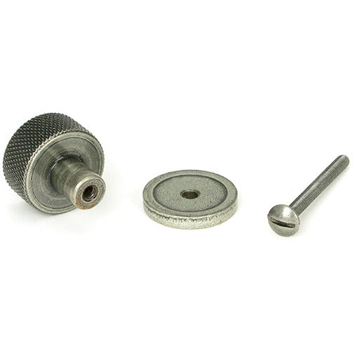 From The Anvil - Brompton Cabinet Knob - 25mm (Plain) - Pewter Patina - 46842 - Choice Handles