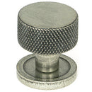 From The Anvil - Brompton Cabinet Knob - 25mm (Plain) - Pewter Patina - 46842 - Choice Handles