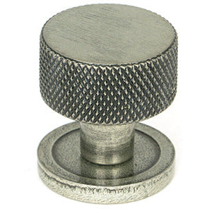 From The Anvil - Brompton Cabinet Knob - 25mm (Plain) - Pewter Patina - 46842 - Choice Handles