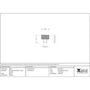 From The Anvil - Brompton Cabinet Knob - 25mm (No rose) - Pewter Patina - 46843 - Choice Handles