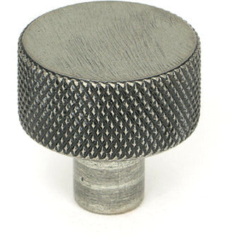 From The Anvil - Brompton Cabinet Knob - 25mm (No rose) - Pewter Patina - 46843 - Choice Handles