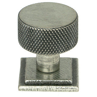 From The Anvil - Brompton Cabinet Knob - 25mm (Square) - Pewter Patina - 46845 - Choice Handles