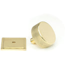 From The Anvil - Brompton Cabinet Knob - 38mm (Square) - Polished Brass - 46848 - Choice Handles