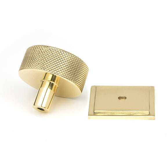 From The Anvil - Brompton Cabinet Knob - 38mm (Square) - Polished Brass - 46848 - Choice Handles