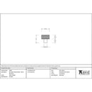 From The Anvil - Brompton Cabinet Knob - 25mm (No rose) - Satin Stainless Steel - 46851 - Choice Handles