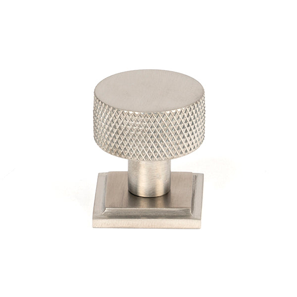 From The Anvil - Brompton Cabinet Knob - 25mm (Square) - Satin Stainless Steel - 46853 - Choice Handles