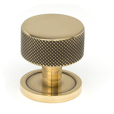 From The Anvil - Brompton Cabinet Knob - 32mm (Plain) - Aged Brass - 46854 - Choice Handles