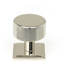 From The Anvil - Brompton Cabinet Knob - 32mm (Square) - Polished Nickel - 46865 - Choice Handles